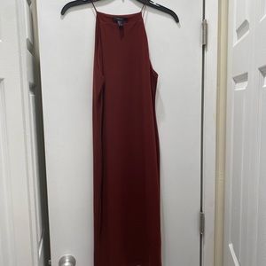 Burgundy midi dress size small
